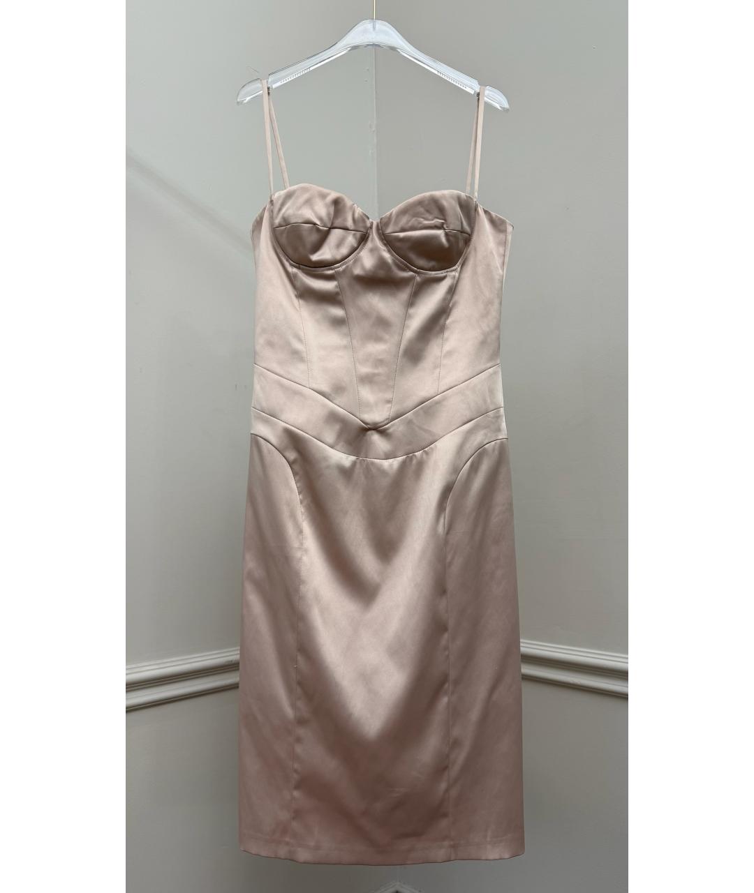 JUST CAVALLI Бежевое вечернее платье, фото 6