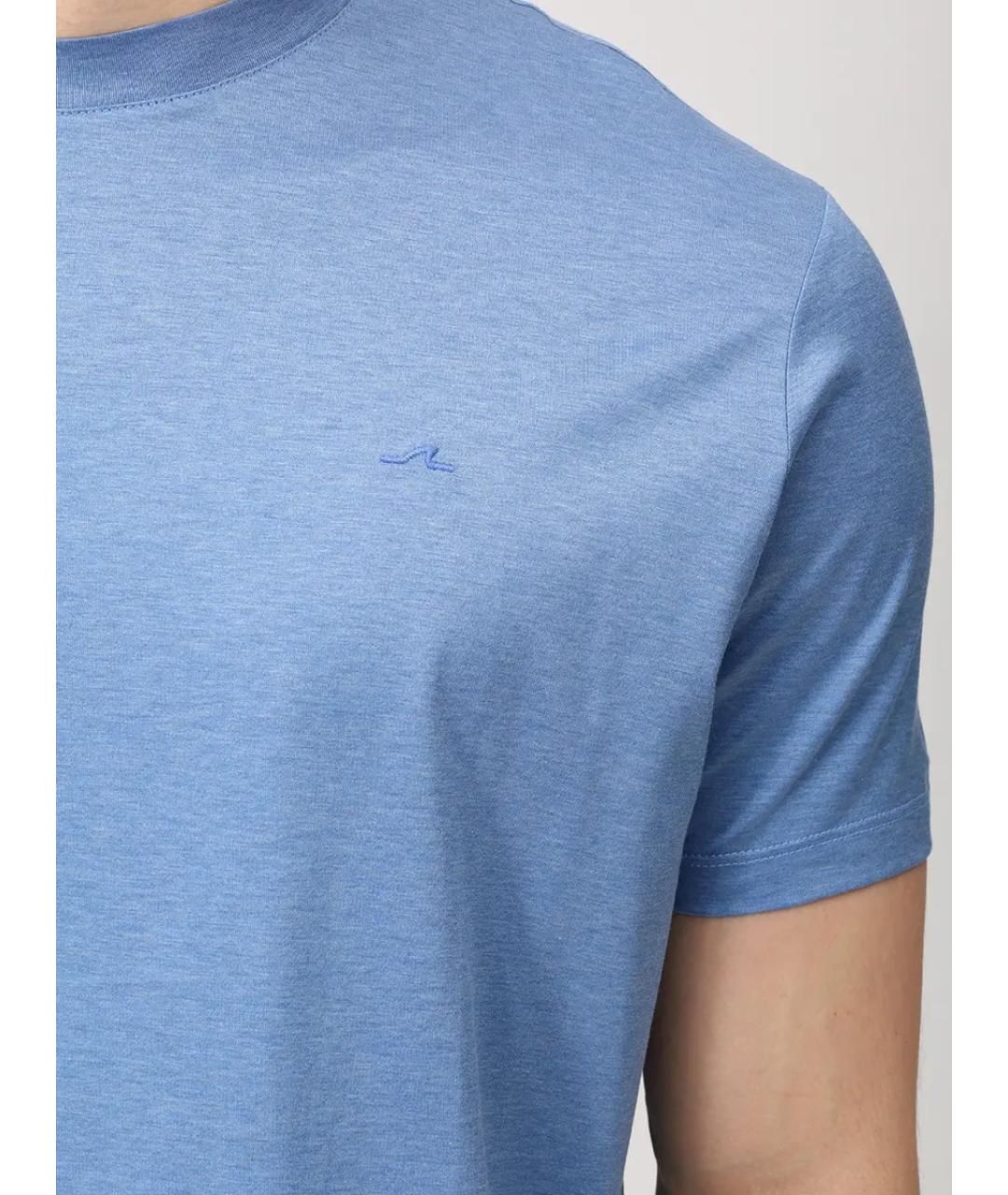 PAUL & SHARK Голубая хлопковая футболка, фото 5