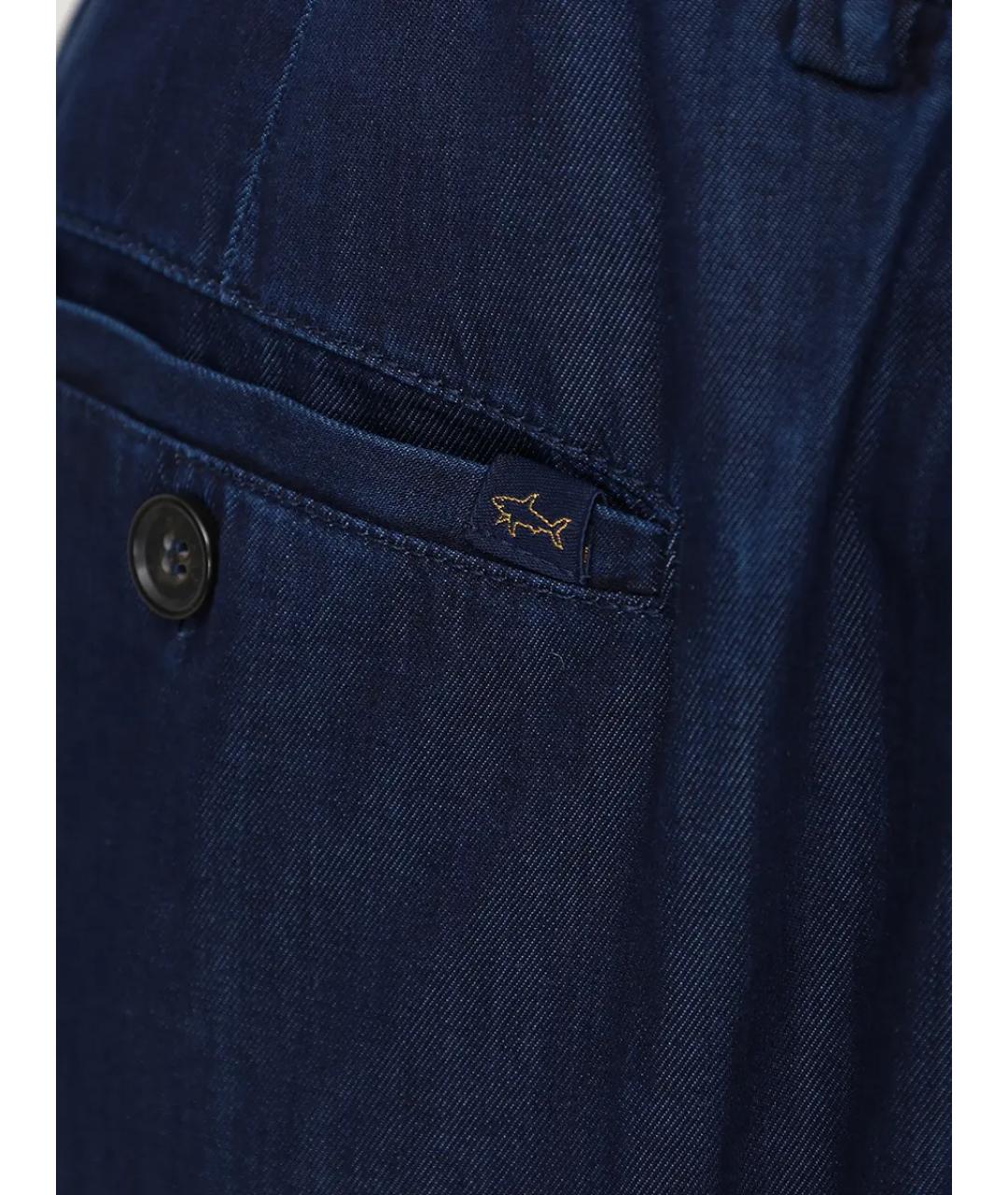 PAUL & SHARK Темно-синие хлопковые шорты, фото 6