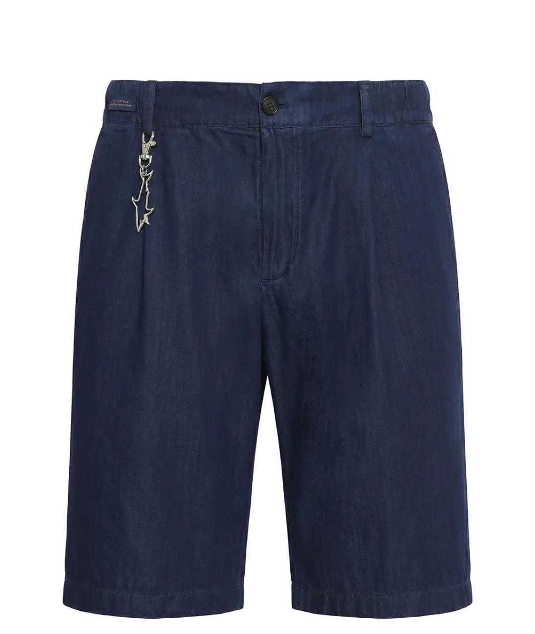 PAUL & SHARK Темно-синие хлопковые шорты, фото 1