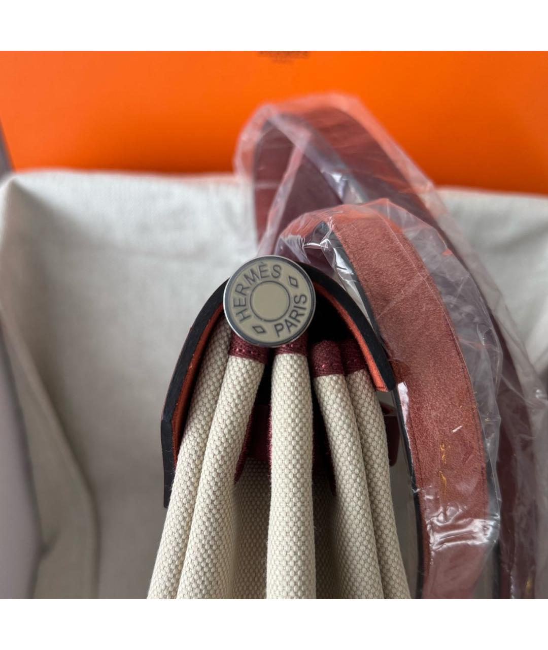 HERMES Бежевая кожаная сумка через плечо, фото 6
