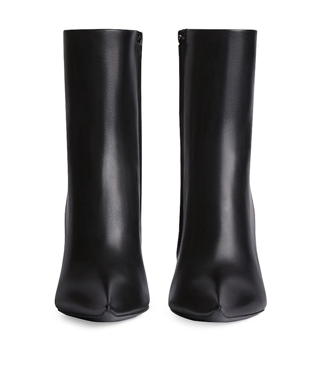BALENCIAGA Черные кожаные ботильоны, фото 2