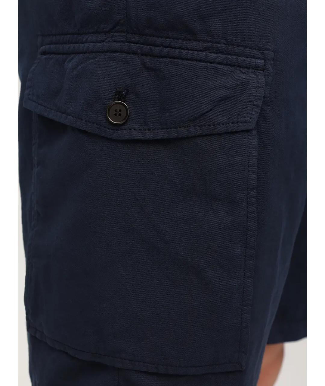 PAUL & SHARK Темно-синие хлопковые шорты, фото 6