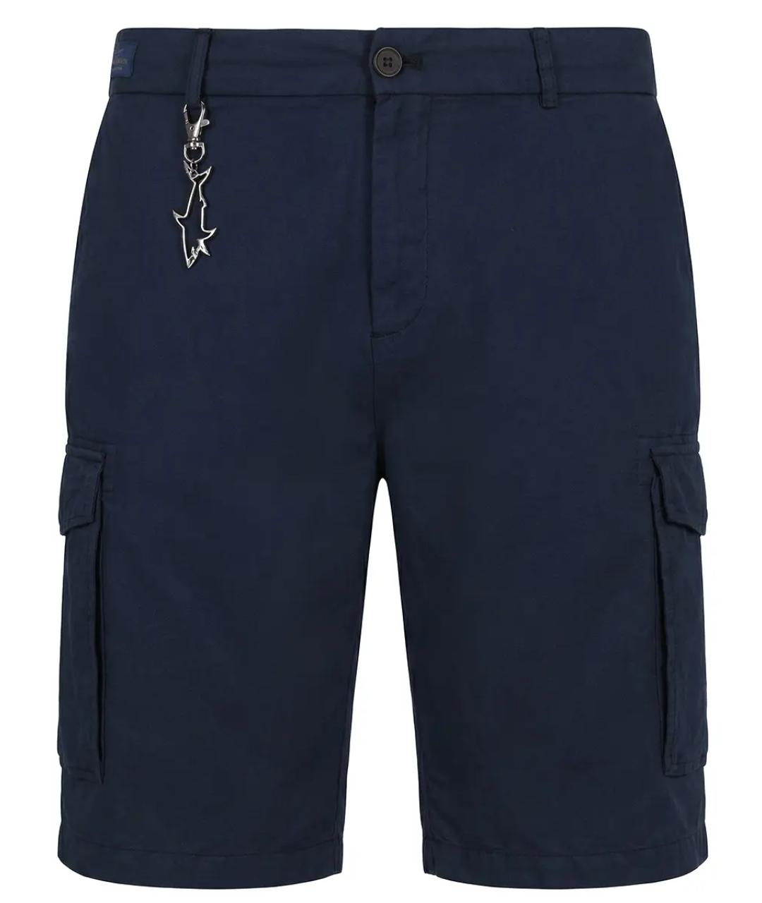 PAUL & SHARK Темно-синие хлопковые шорты, фото 1