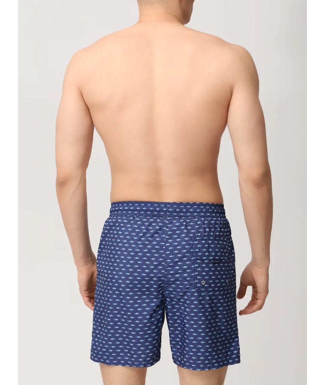 PAUL & SHARK Синие полиэстеровые шорты, фото 3