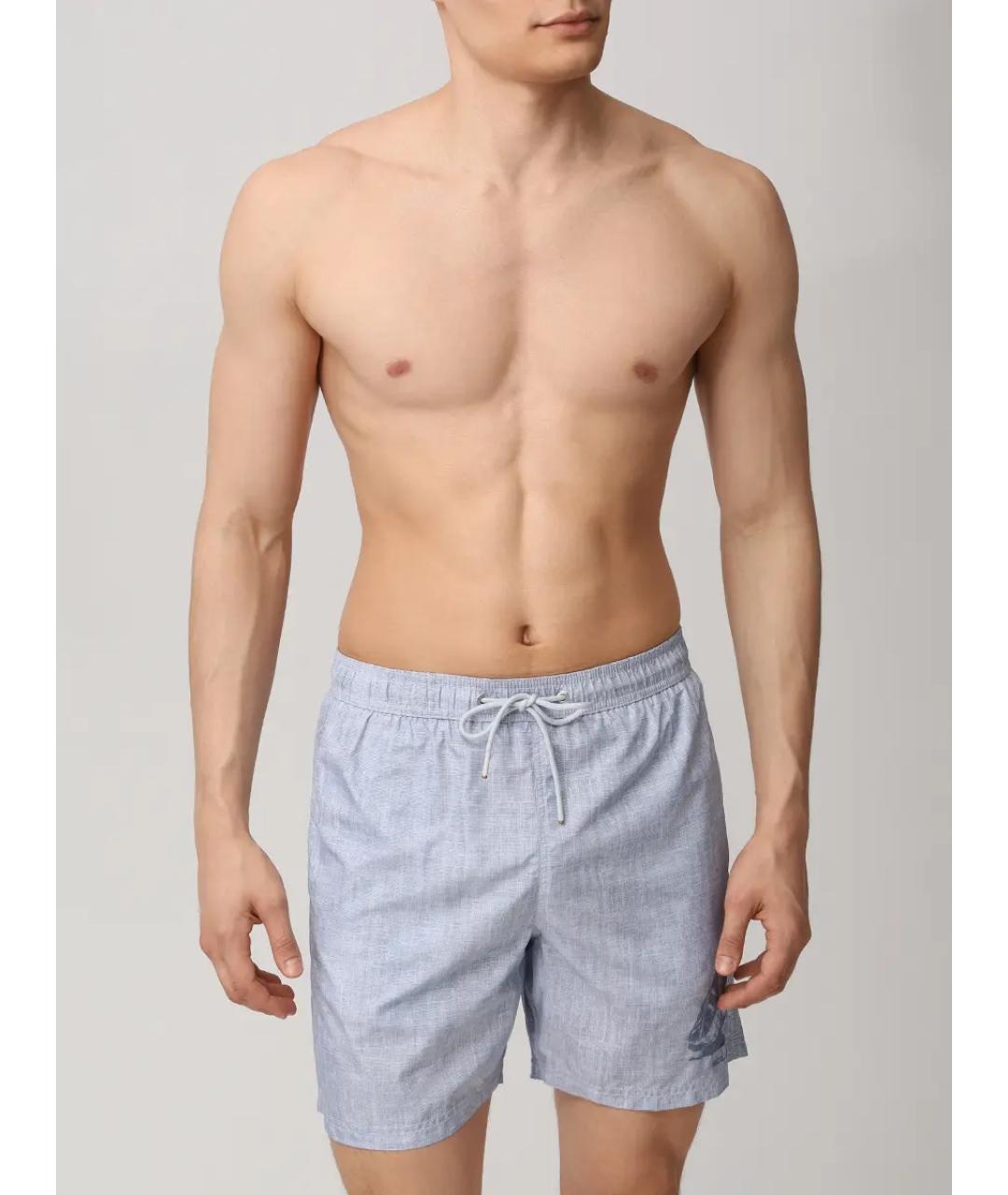 PAUL & SHARK Голубые полиэстеровые шорты, фото 2
