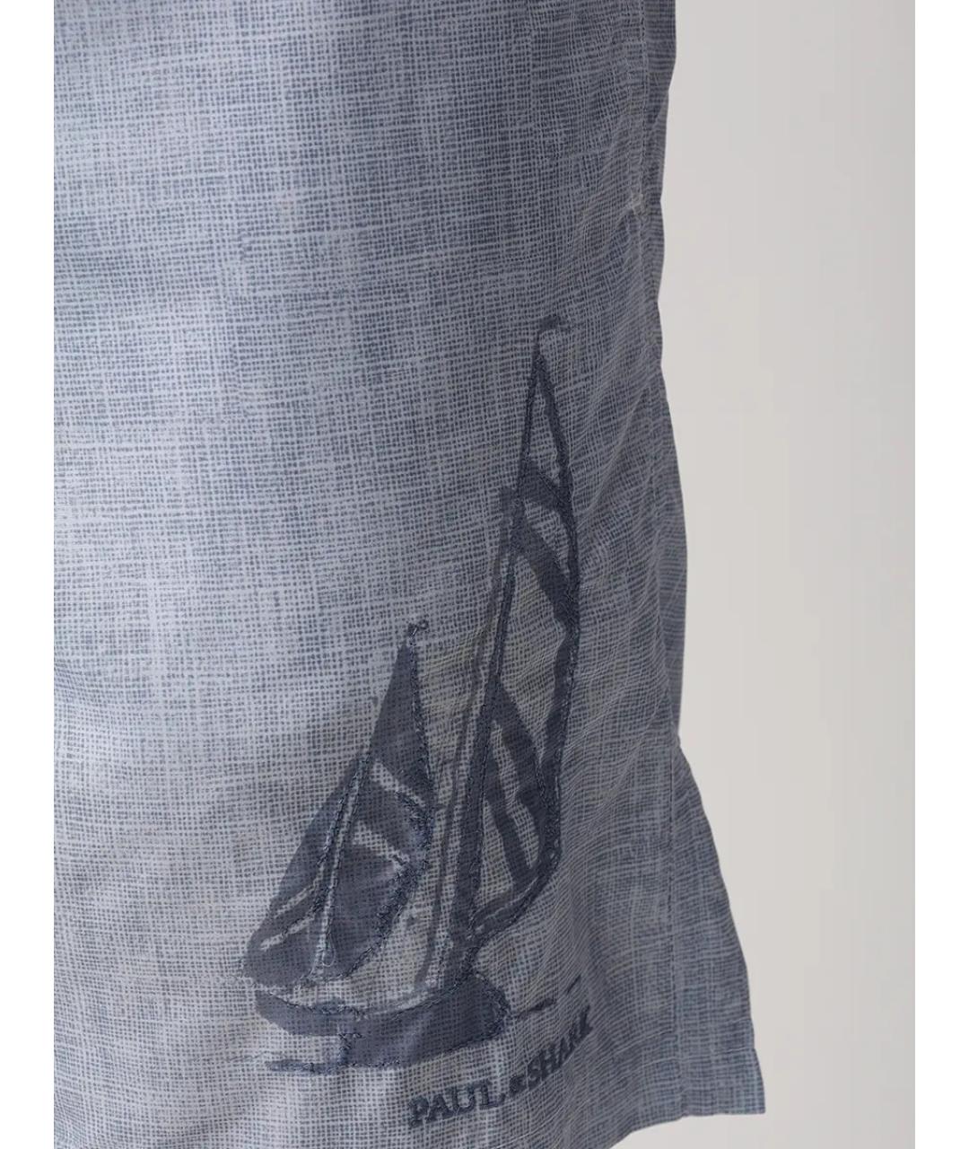PAUL & SHARK Голубые полиэстеровые шорты, фото 4