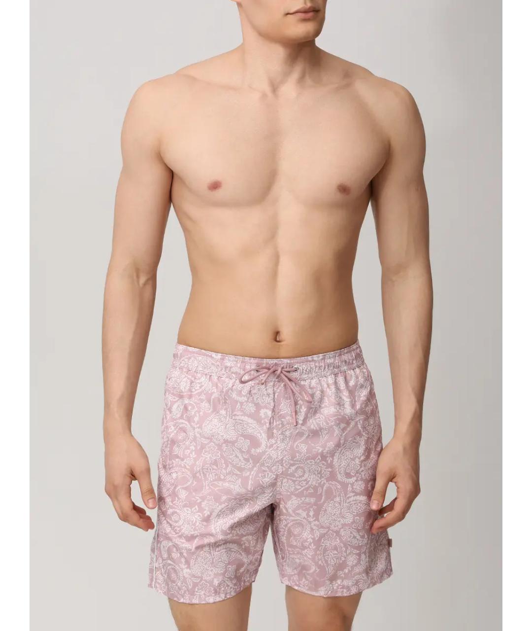 PAUL & SHARK Розовые полиэстеровые шорты, фото 2