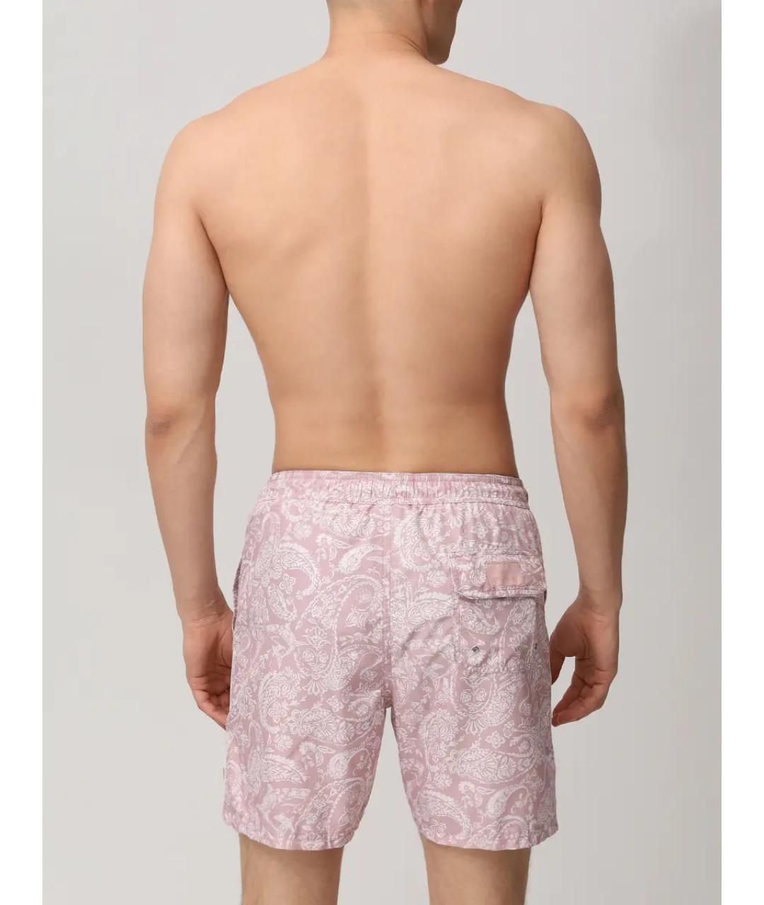 PAUL & SHARK Розовые полиэстеровые шорты, фото 3