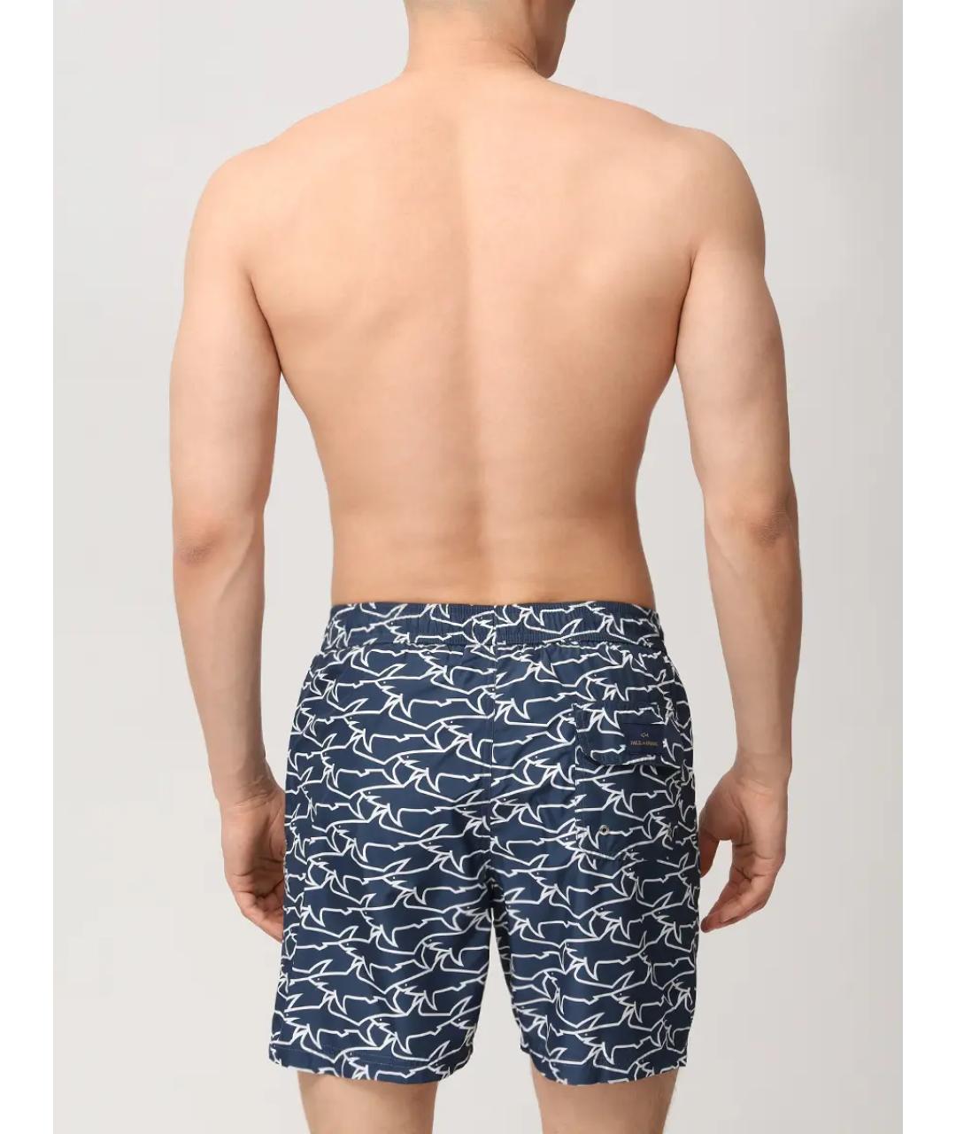 PAUL & SHARK Синие полиэстеровые шорты, фото 3