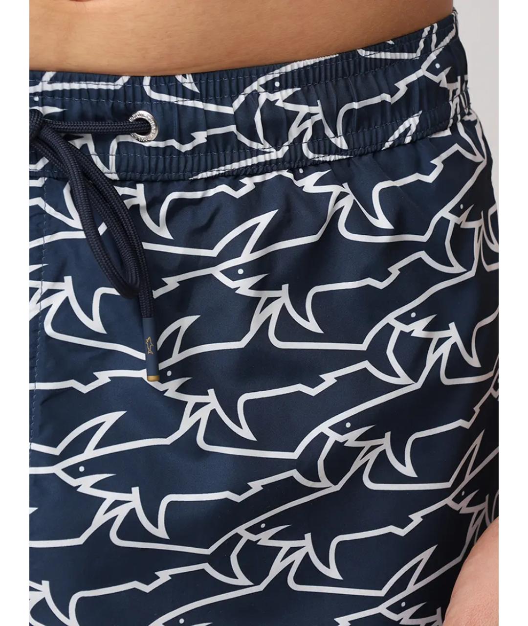 PAUL & SHARK Синие полиэстеровые шорты, фото 4