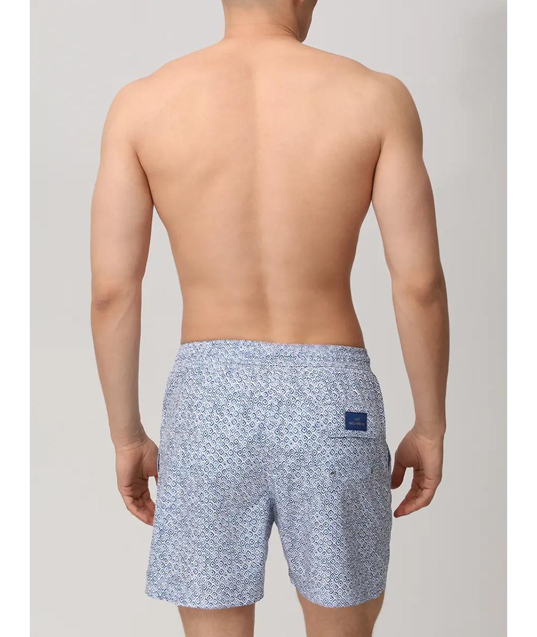 PAUL & SHARK Голубые полиэстеровые шорты, фото 3