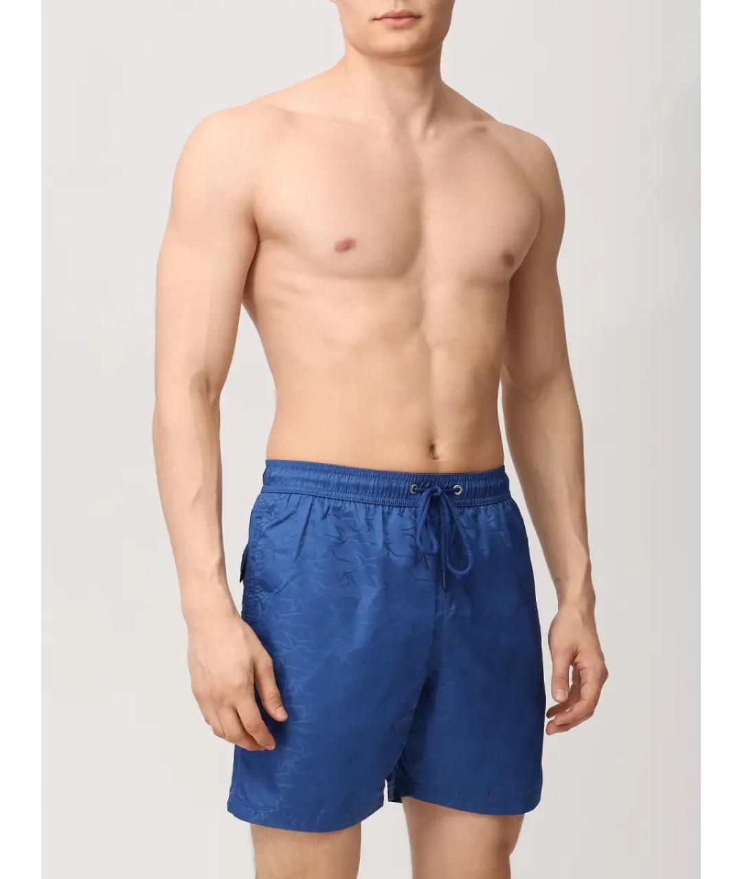 PAUL & SHARK Синие полиэстеровые шорты, фото 2