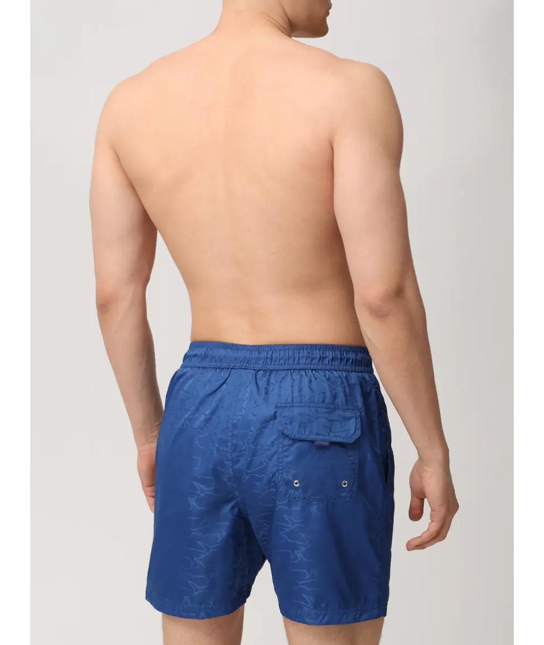 PAUL & SHARK Синие полиэстеровые шорты, фото 3