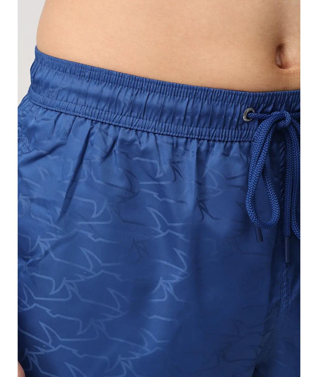 PAUL & SHARK Синие полиэстеровые шорты, фото 4