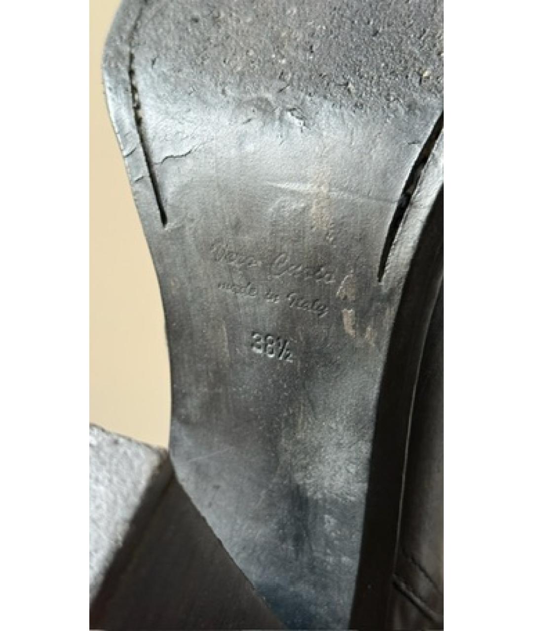 ANN DEMEULEMEESTER Черные кожаные ботильоны, фото 5