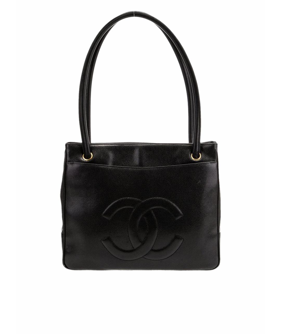 CHANEL Черная кожаная сумка через плечо, фото 1