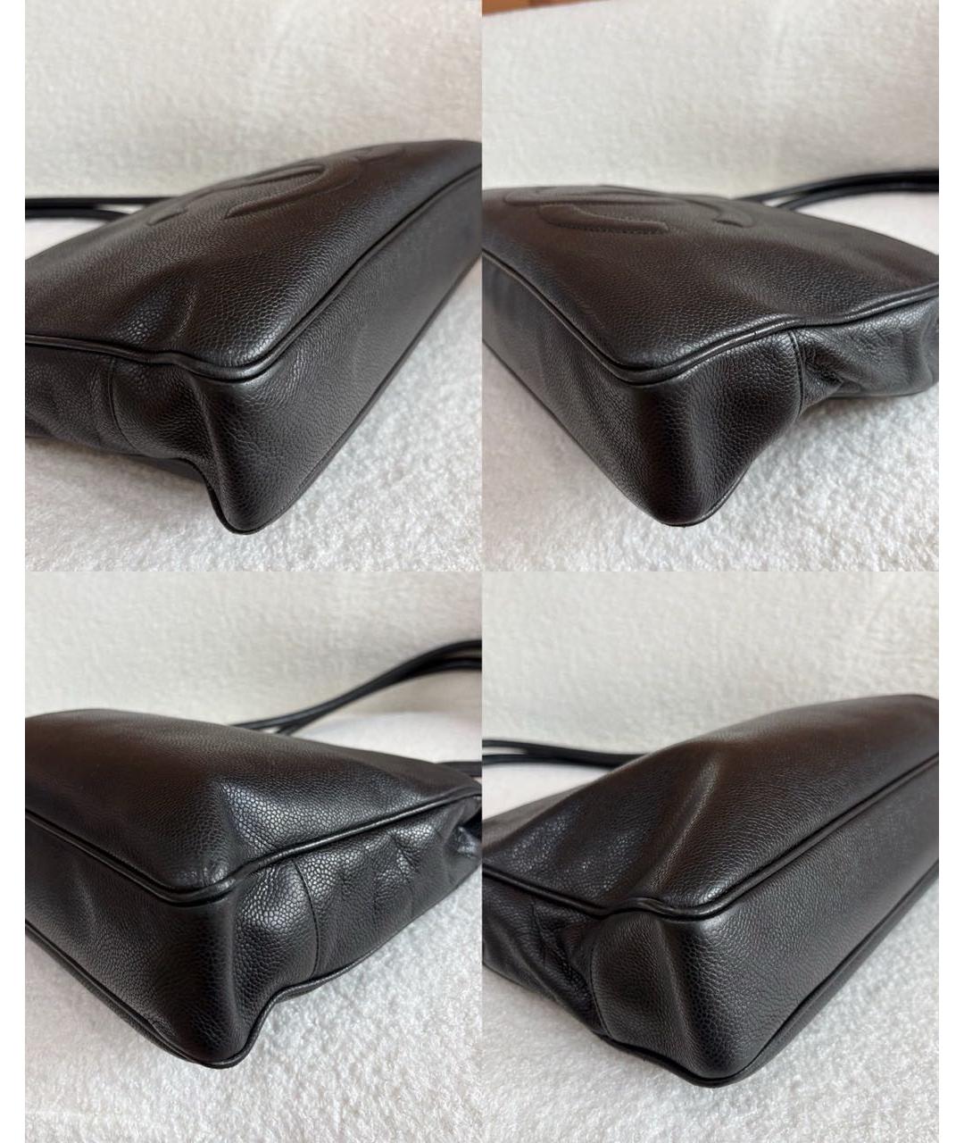 CHANEL Черная кожаная сумка через плечо, фото 3