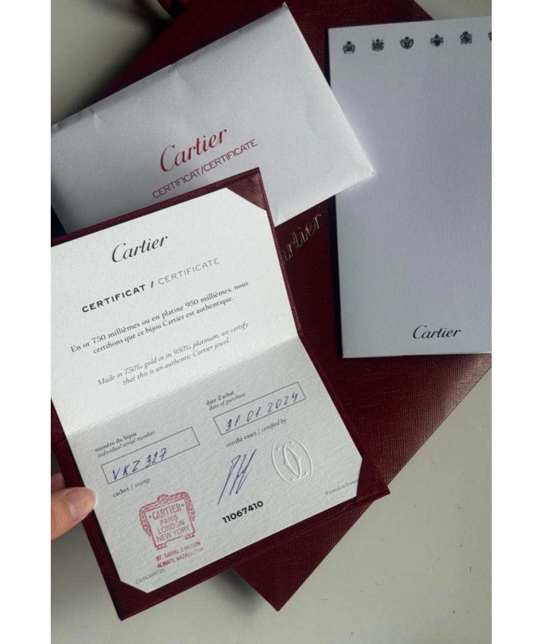 CARTIER Золотые серьги из желтого золота, фото 3