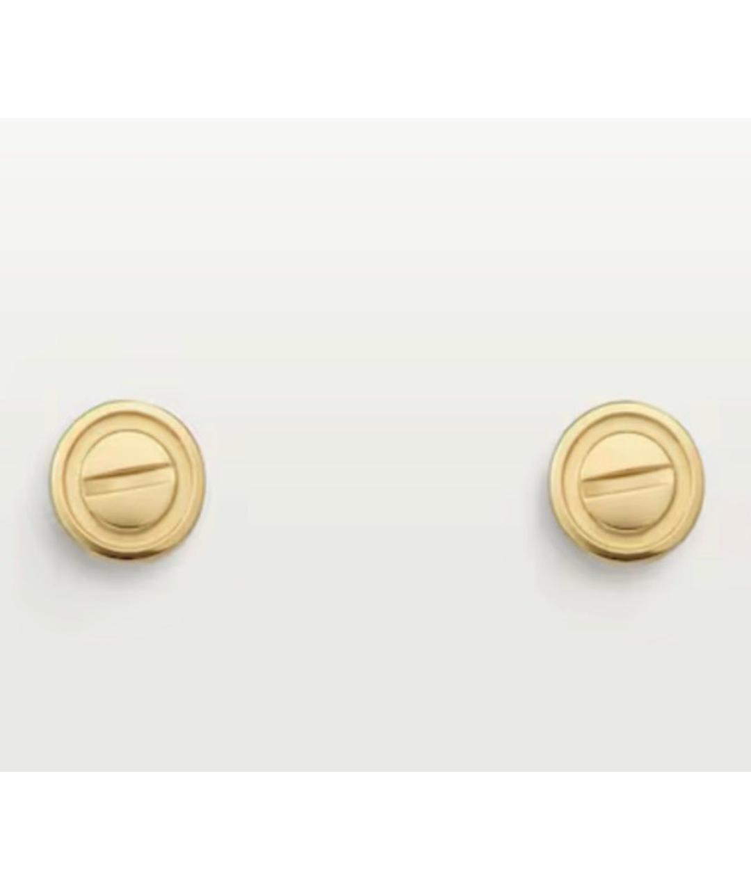 CARTIER Золотые серьги из желтого золота, фото 5