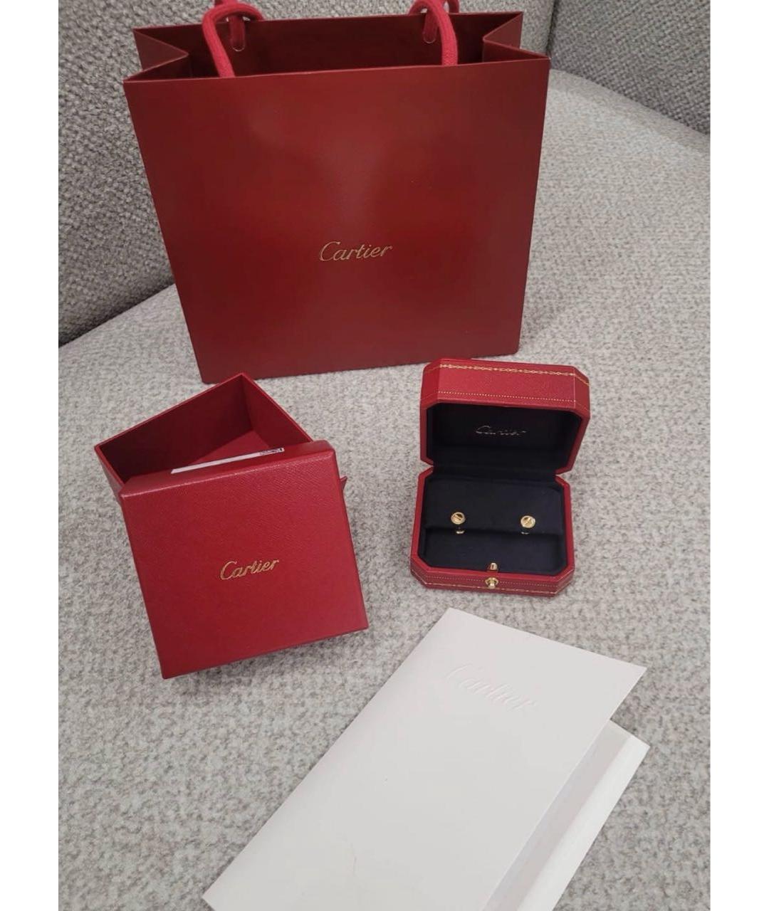 CARTIER Золотые серьги из желтого золота, фото 2