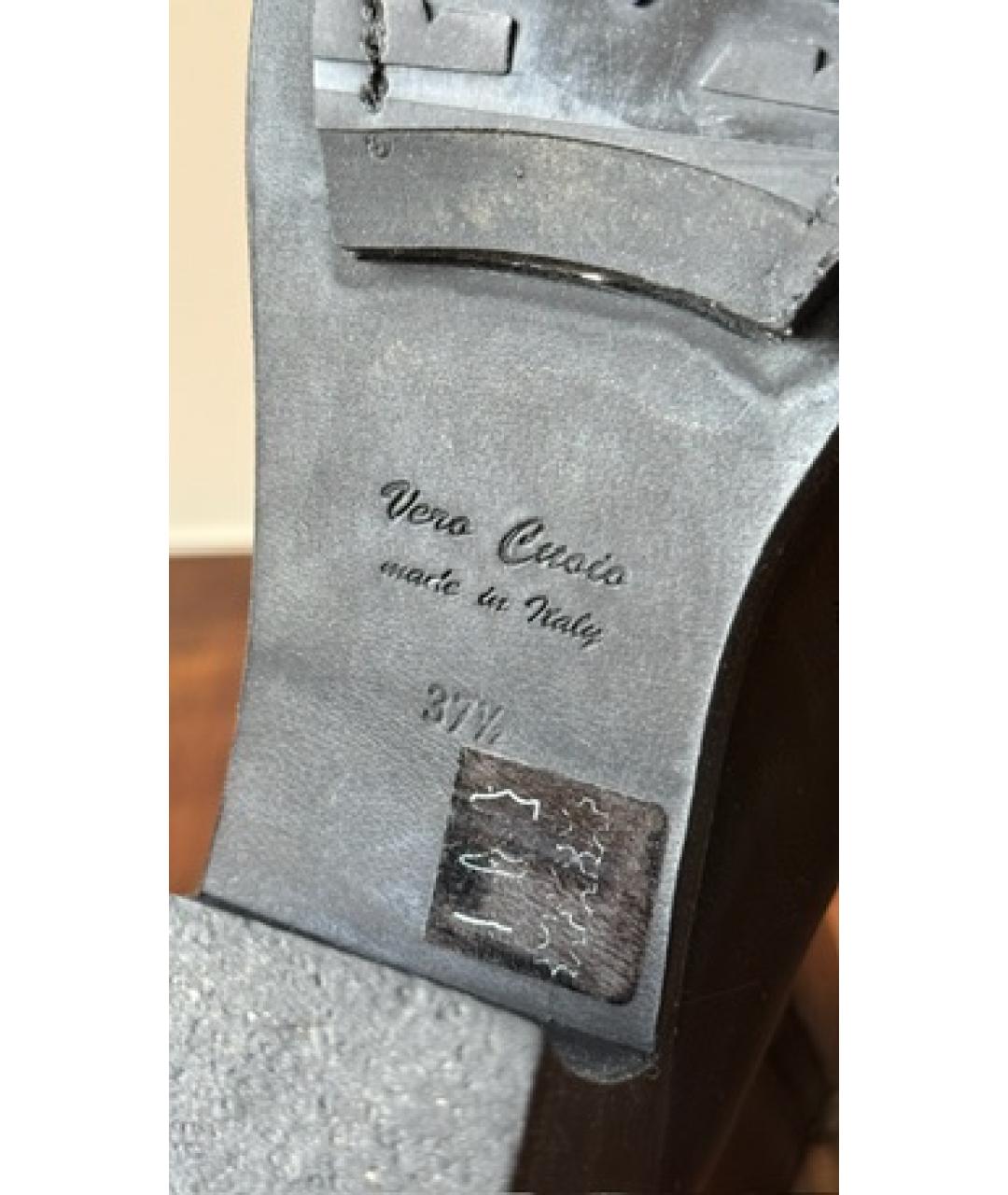 ANN DEMEULEMEESTER Черные кожаные ботинки, фото 5