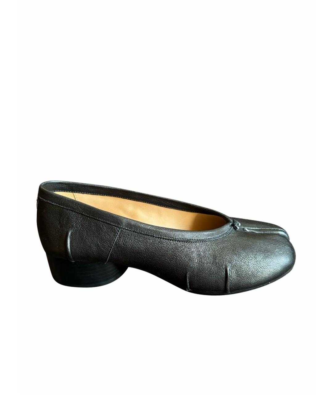 MAISON MARGIELA Черные кожаные туфли, фото 1