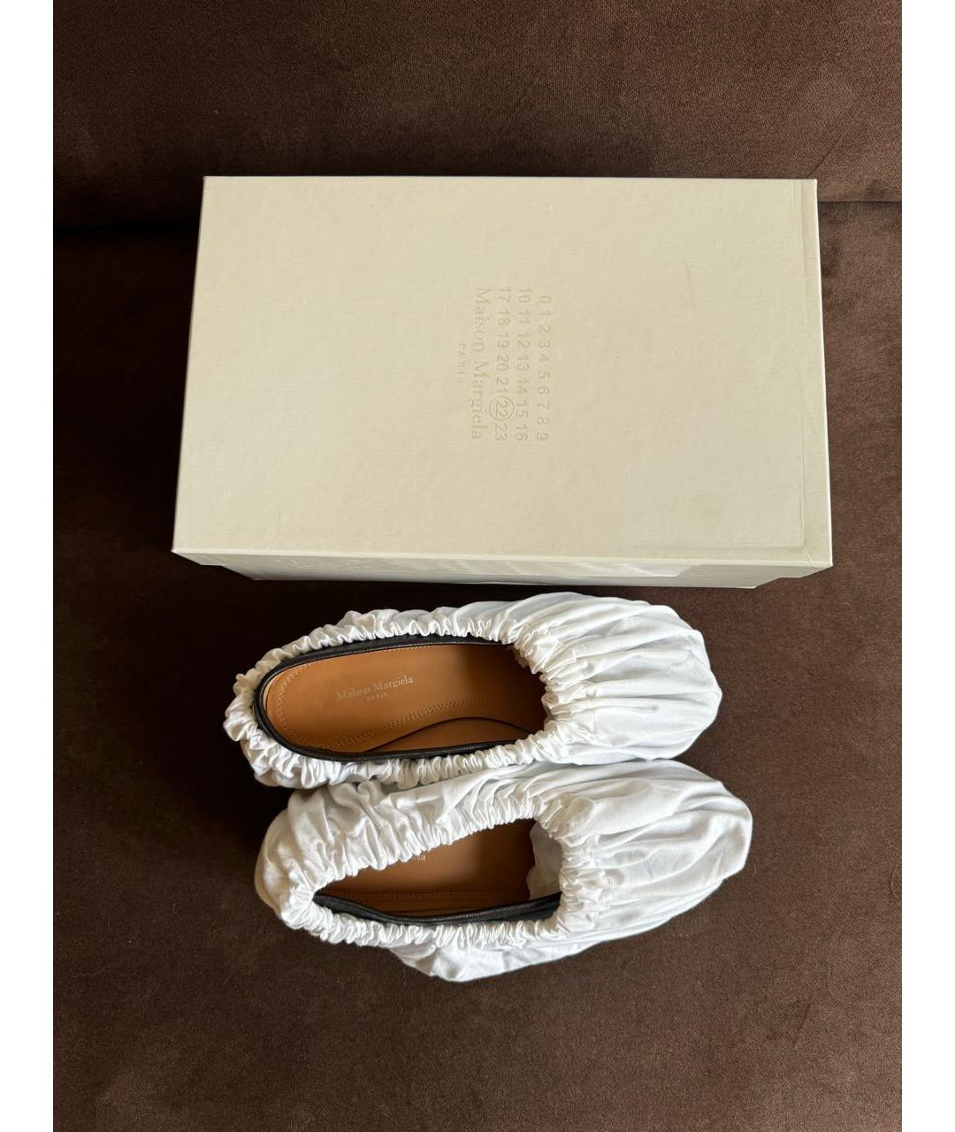 MAISON MARGIELA Черные кожаные туфли, фото 5