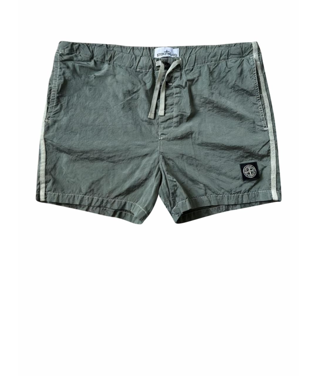 STONE ISLAND Зеленые шорты, фото 1