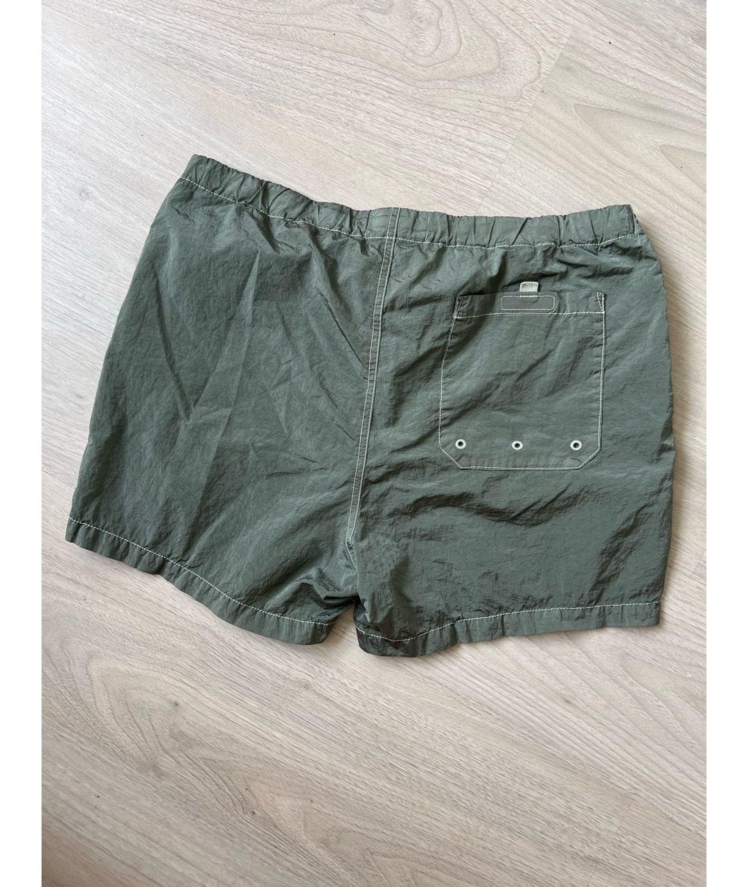 STONE ISLAND Зеленые шорты, фото 2