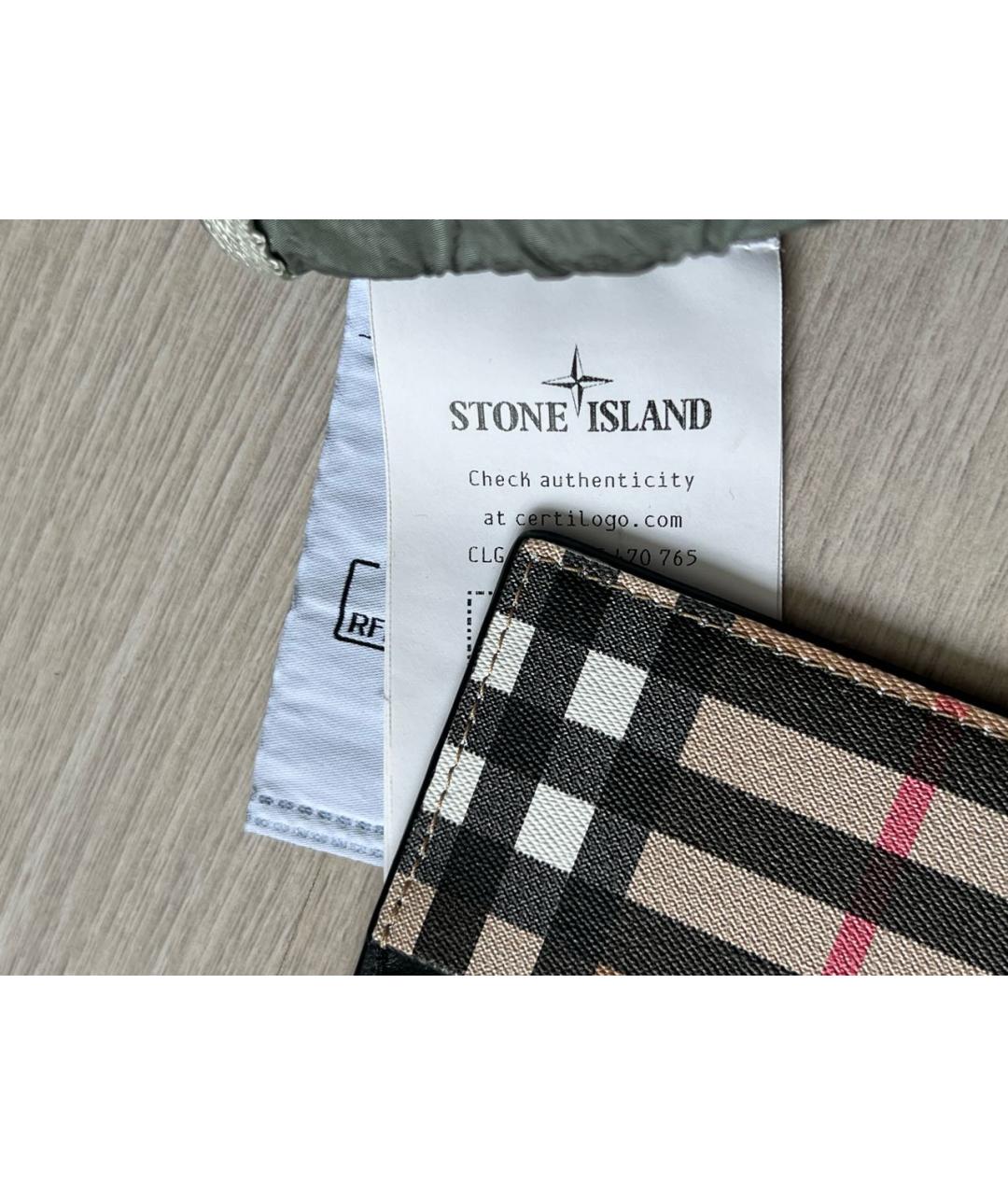 STONE ISLAND Зеленые шорты, фото 5