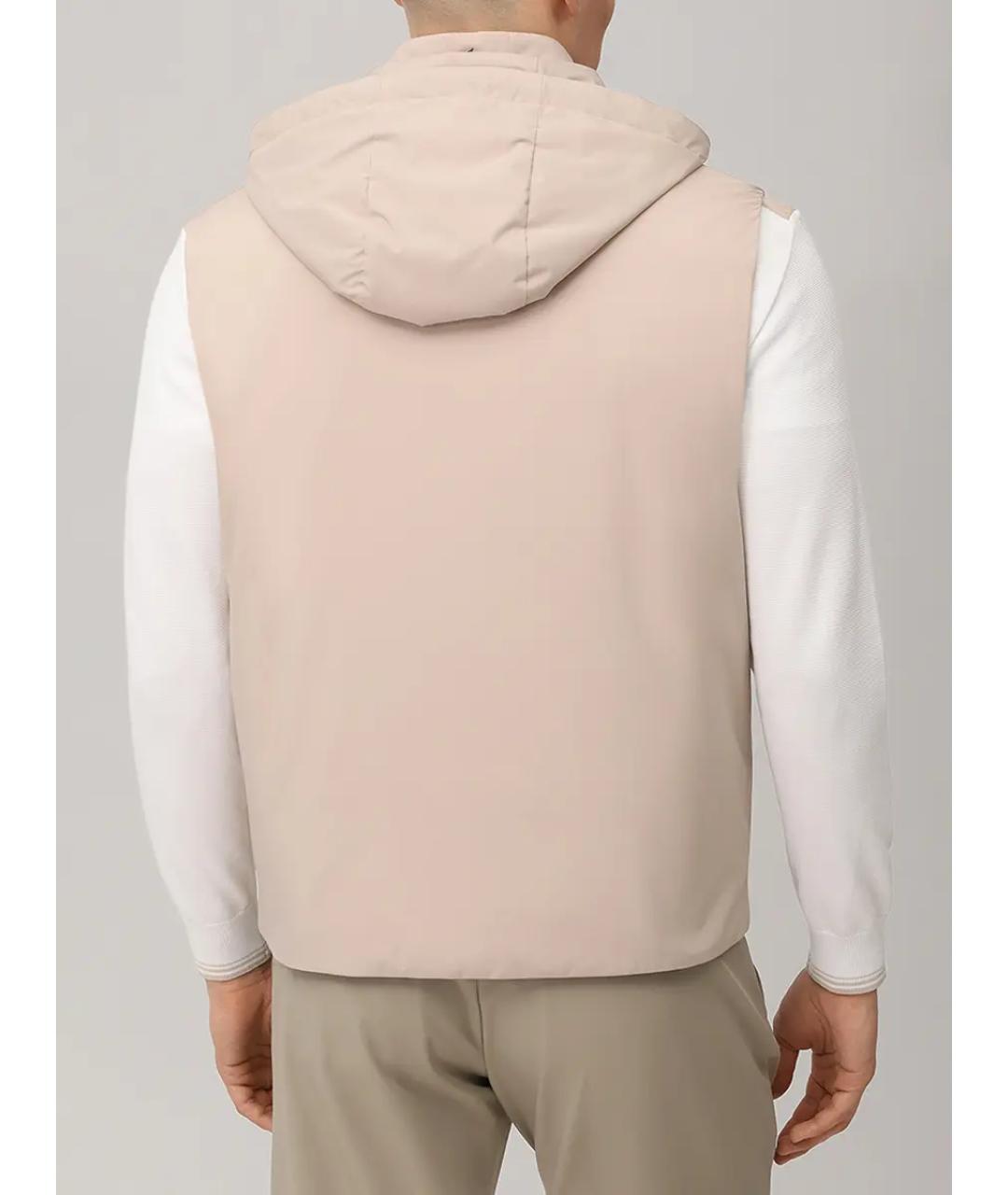 PAUL & SHARK Бежевый полиэстеровый жилет, фото 3