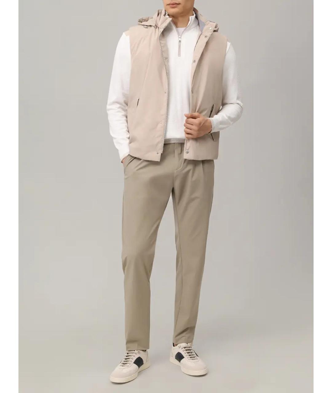 PAUL & SHARK Бежевый полиэстеровый жилет, фото 2