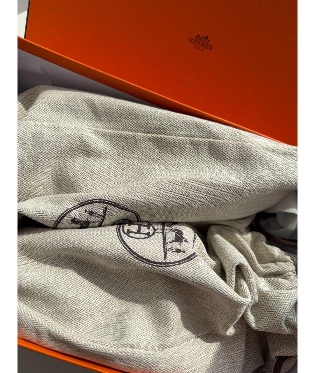 HERMES Черные замшевые кроссовки, фото 5