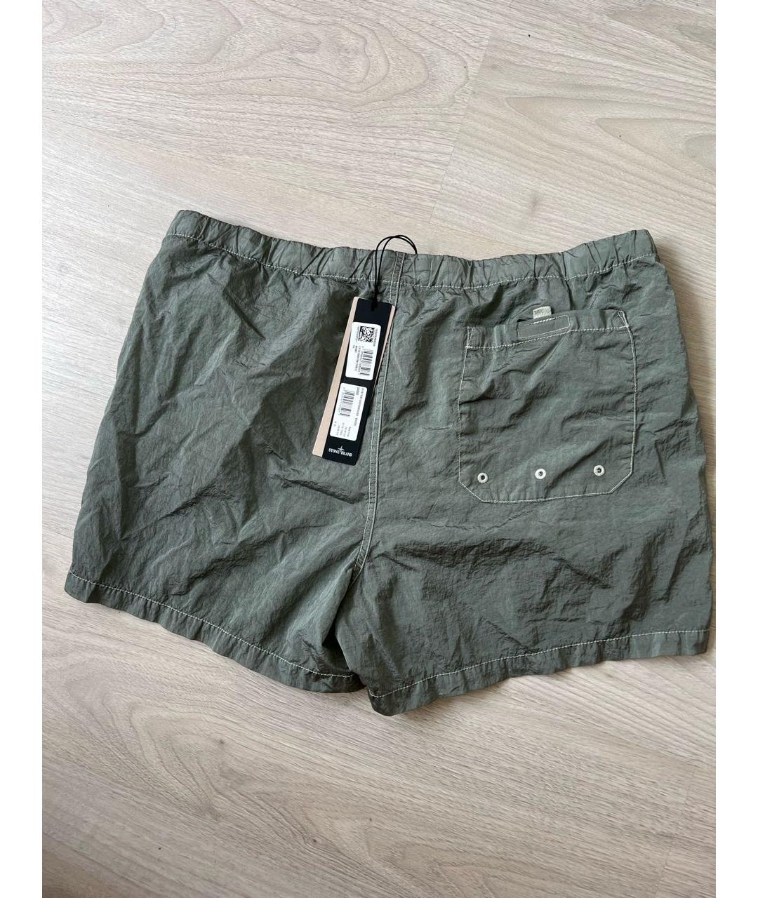 STONE ISLAND Зеленые шорты, фото 8