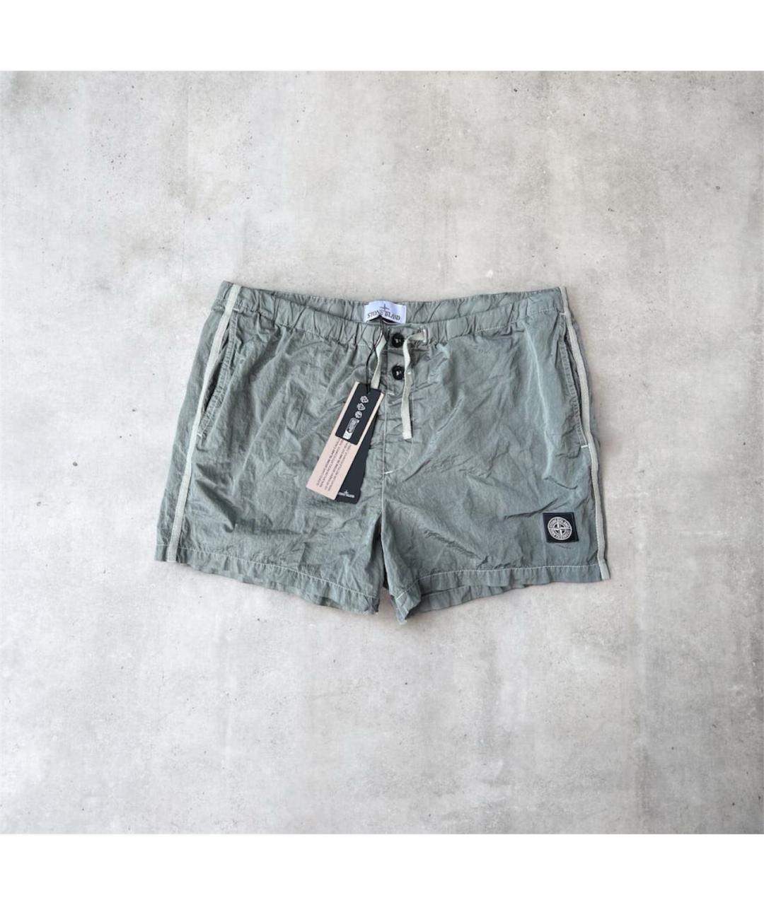 STONE ISLAND Зеленые шорты, фото 9