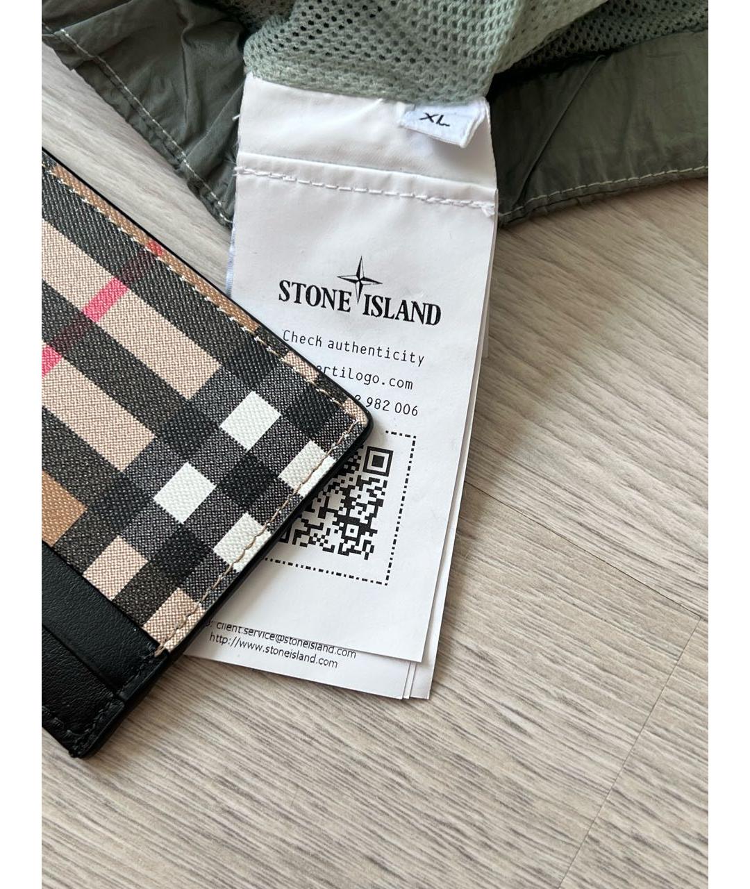 STONE ISLAND Зеленые шорты, фото 5