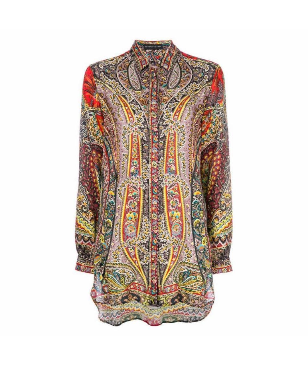 ETRO Мульти шелковая рубашка, фото 8