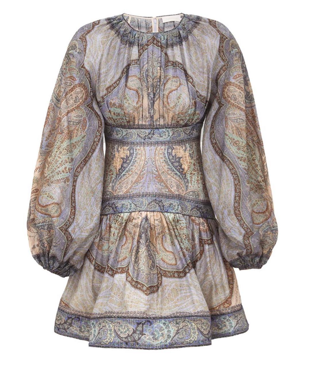 ZIMMERMANN Фиолетовое хлопковое коктейльное платье, фото 9