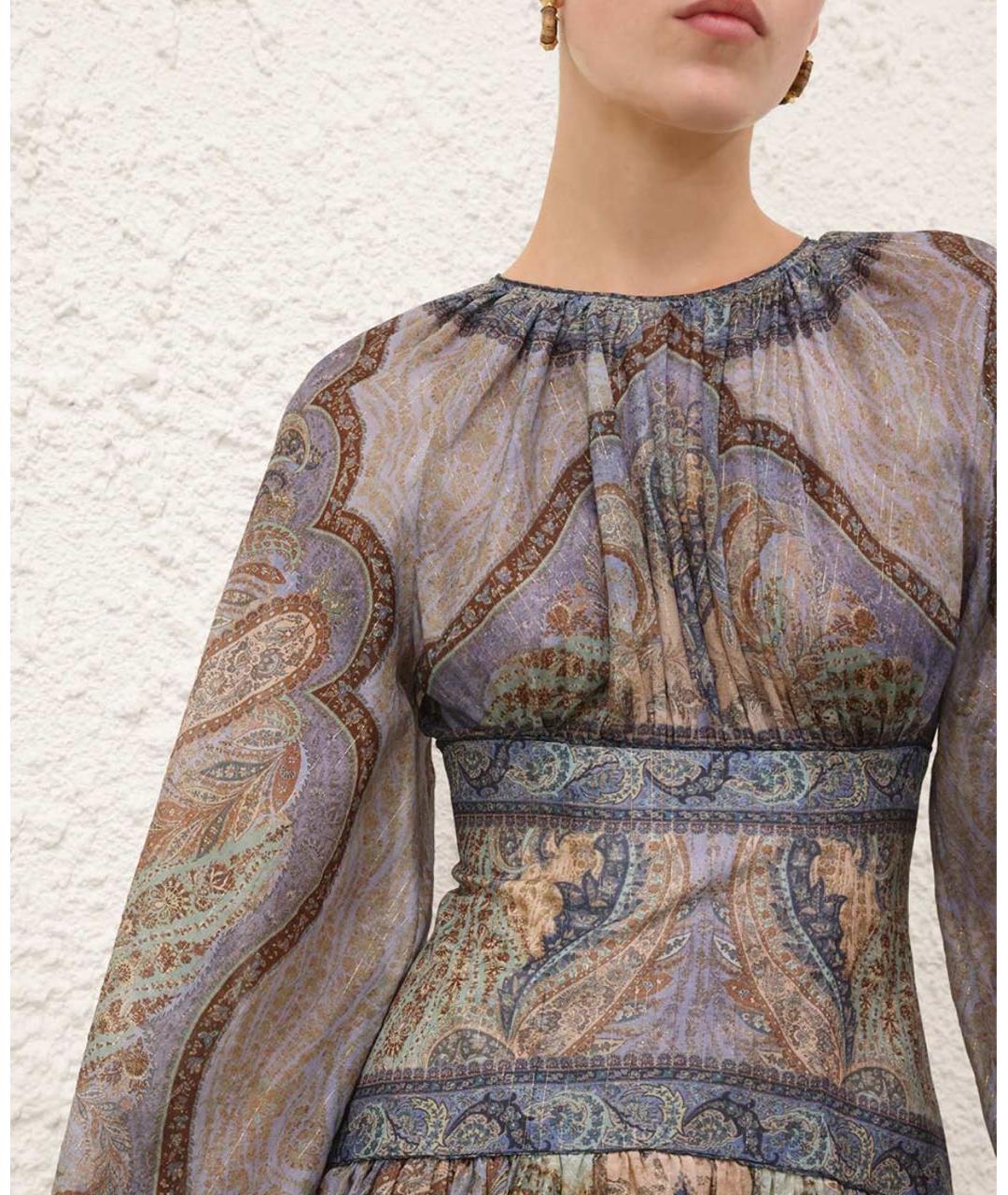 ZIMMERMANN Фиолетовое хлопковое коктейльное платье, фото 5