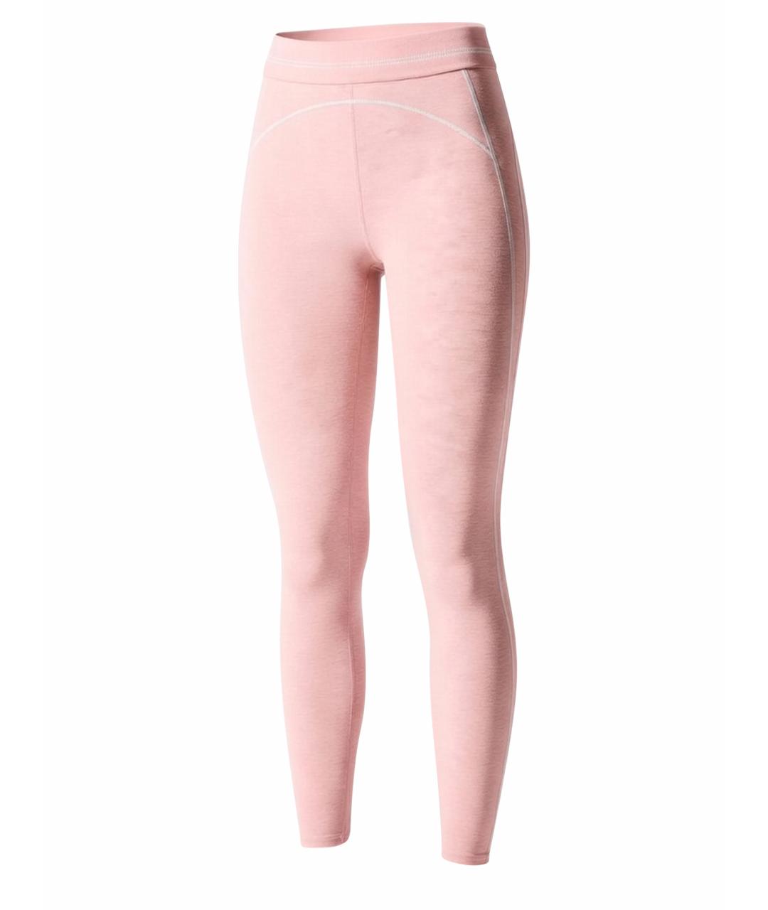 ALO YOGA Розовые хлопковые спортивные брюки и шорты, фото 1