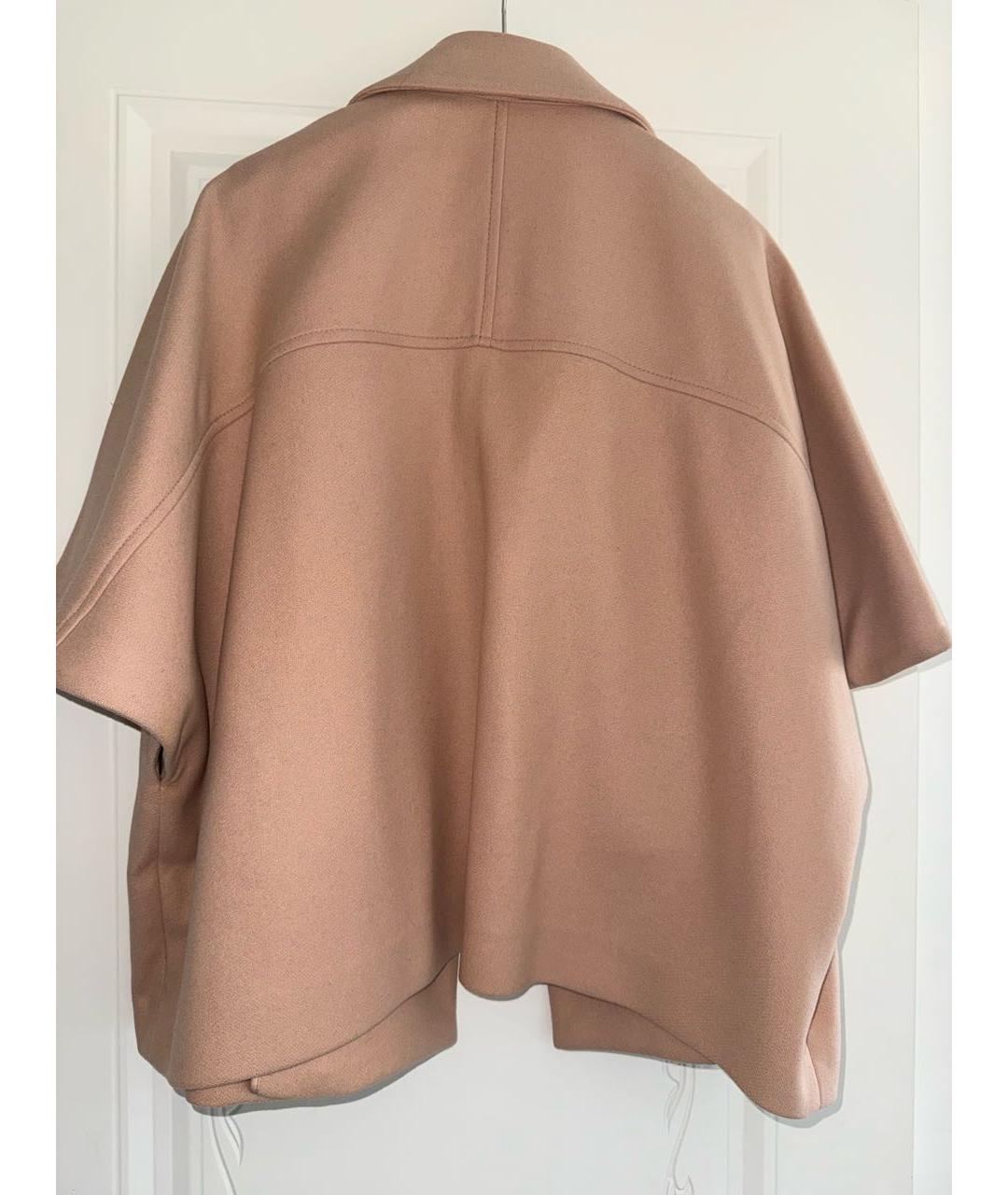 RED VALENTINO Бежевое шерстяное пальто, фото 3