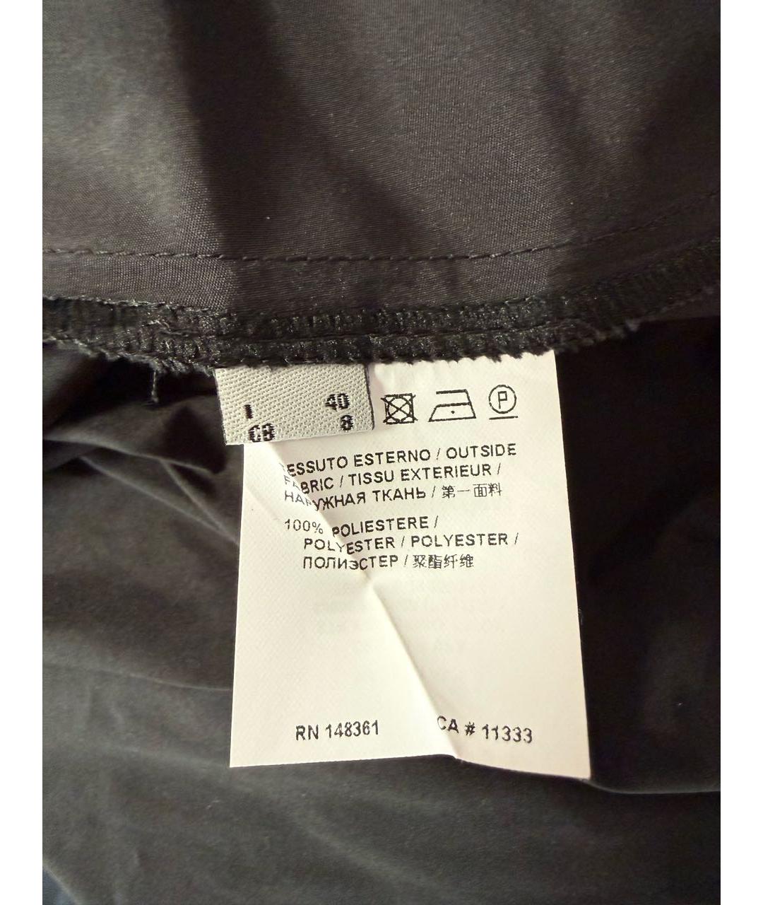 PINKO Черная полиэстеровая юбка макси, фото 5