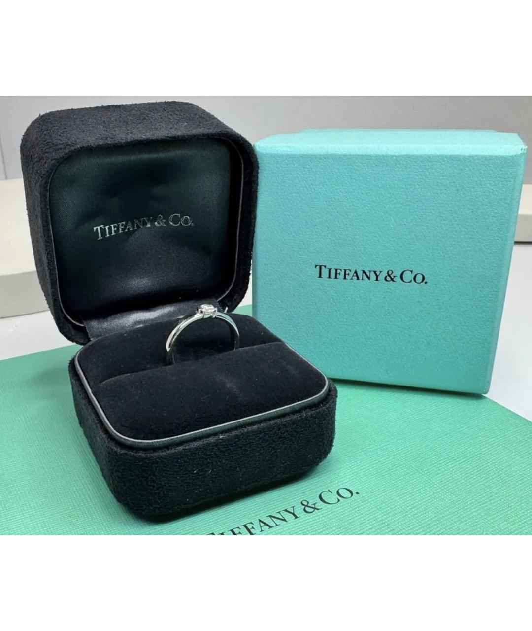 TIFFANY&CO Серебряное платиновое кольцо, фото 7