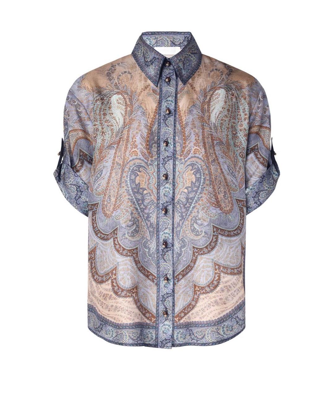 ZIMMERMANN Фиолетовый шелковый костюм с брюками, фото 9