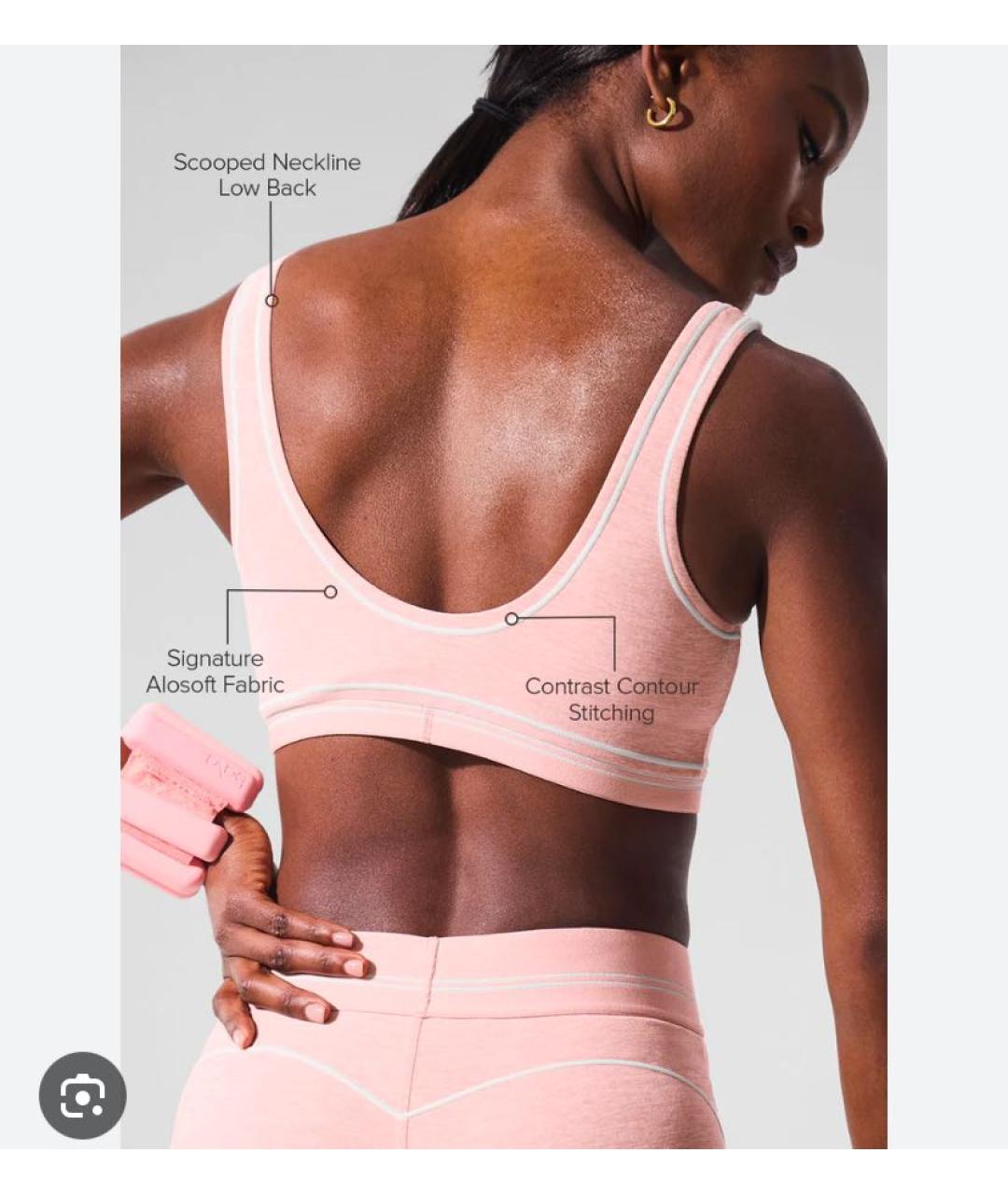 ALO YOGA Розовый хлопковый спортивные костюмы, фото 3