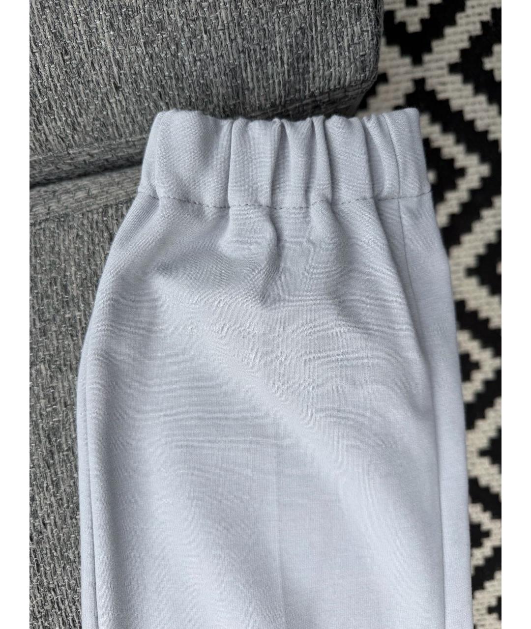 BRUNELLO CUCINELLI Серые брюки широкие, фото 3