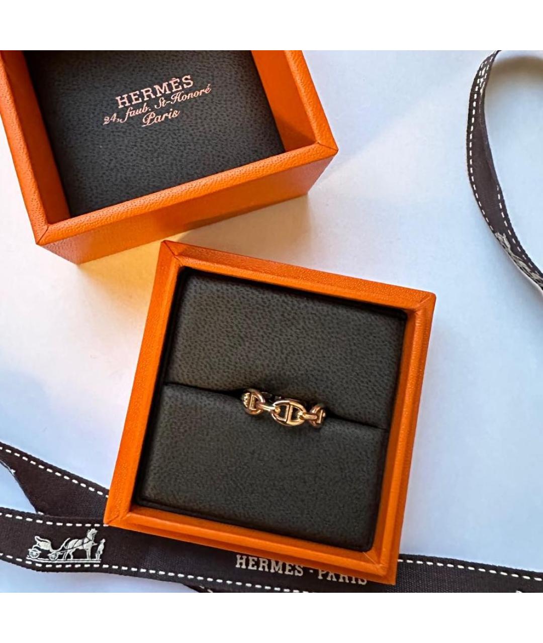 HERMES Розовое кольцо из розового золота, фото 2