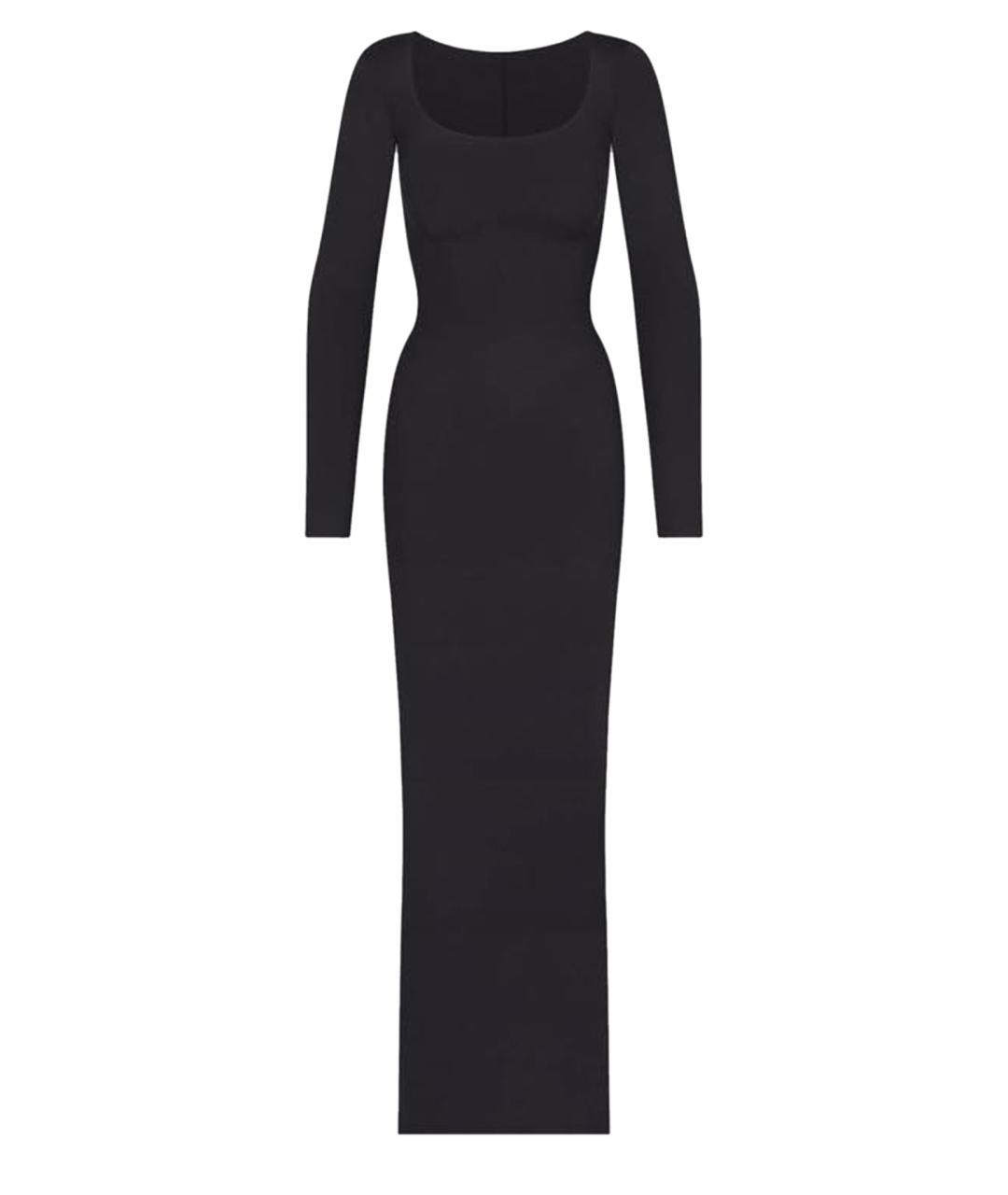 SKIMS Черное полиамидовое повседневное платье, фото 1