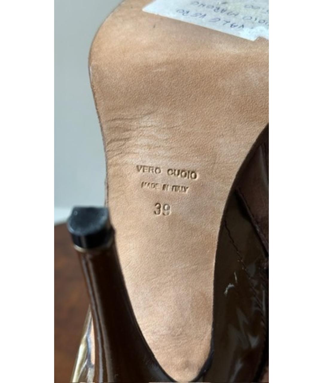 RICK OWENS Коричневые кожаные ботинки, фото 6